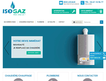 Tablet Screenshot of isogaz.fr